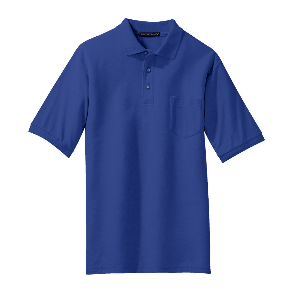 Port Authority® Silk Touch™ Polo with Pocket - Royal