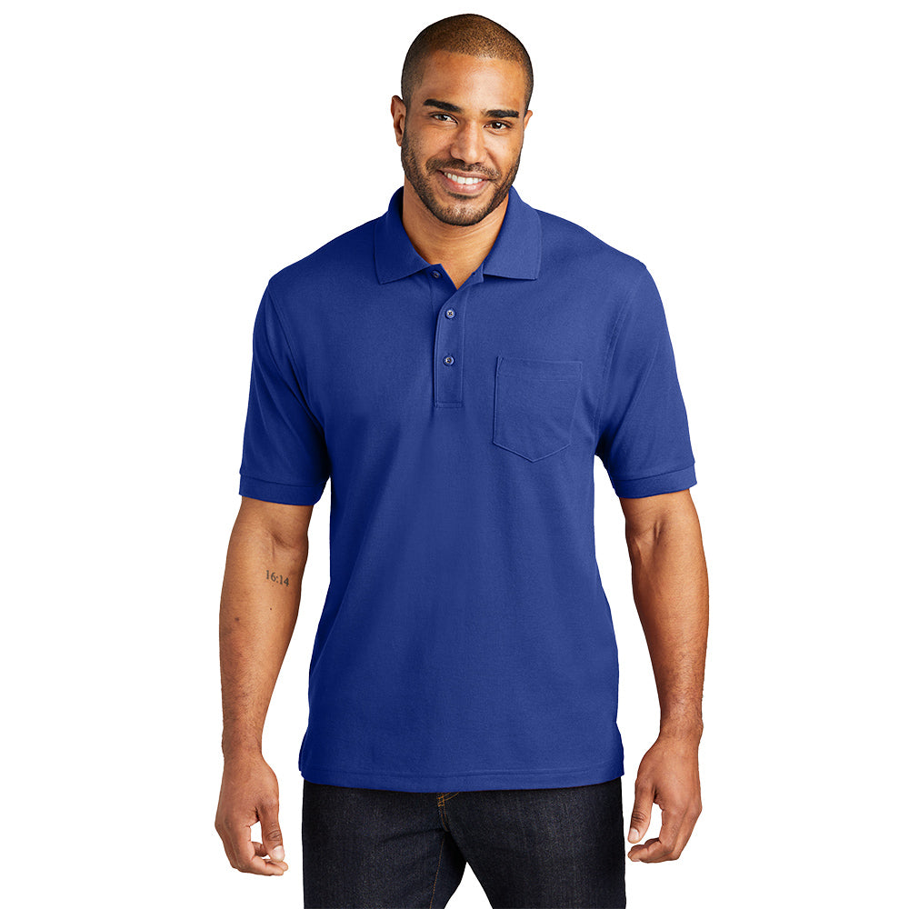 Port Authority® Silk Touch™ Polo with Pocket - Royal