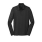 Port Authority® Silk Touch™ Performance Long Sleeve Polo - Black