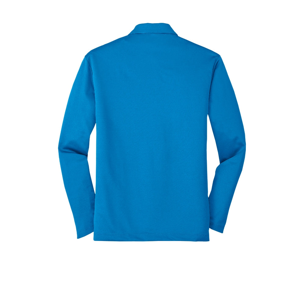 Port Authority® Silk Touch™ Performance Long Sleeve Polo - Brilliant Blue