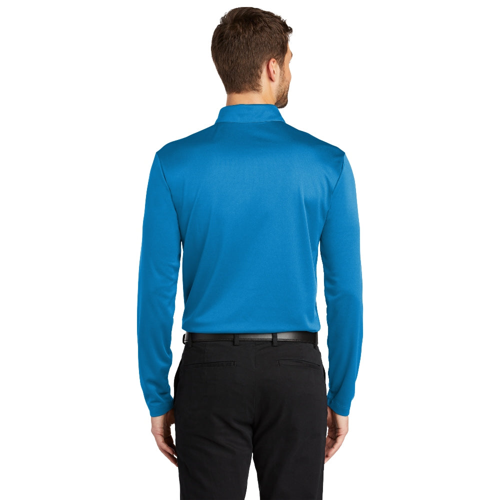 Port Authority® Silk Touch™ Performance Long Sleeve Polo - Brilliant Blue