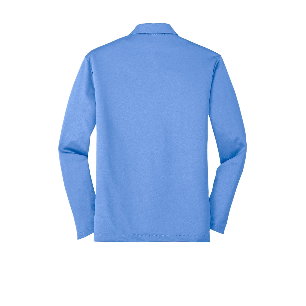 Port Authority® Silk Touch™ Performance Long Sleeve Polo - Carolina Blue