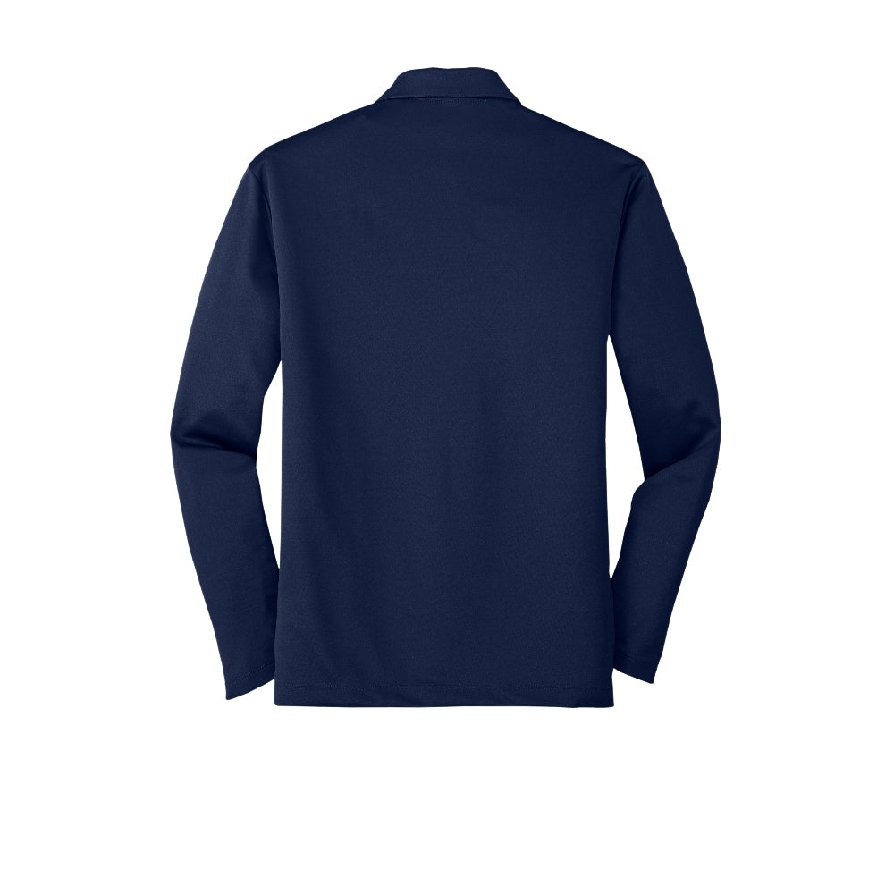 Port Authority® Silk Touch™ Performance Long Sleeve Polo - Navy