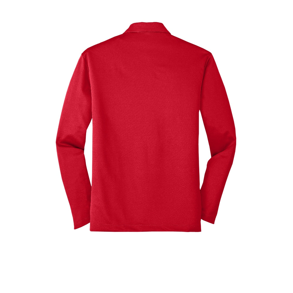 Port Authority® Silk Touch™ Performance Long Sleeve Polo - Red
