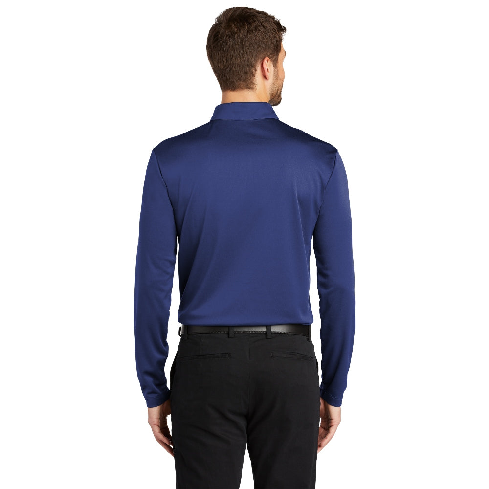 Port Authority® Silk Touch™ Performance Long Sleeve Polo - Royal