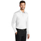 Port Authority® Silk Touch™ Performance Long Sleeve Polo - White