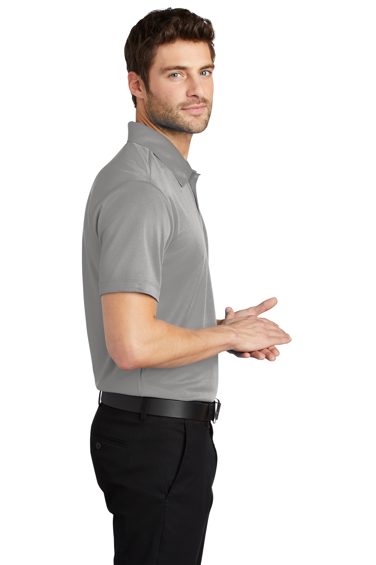 Port Authority® Silk Touch™ Performance Polo - Gusty Grey