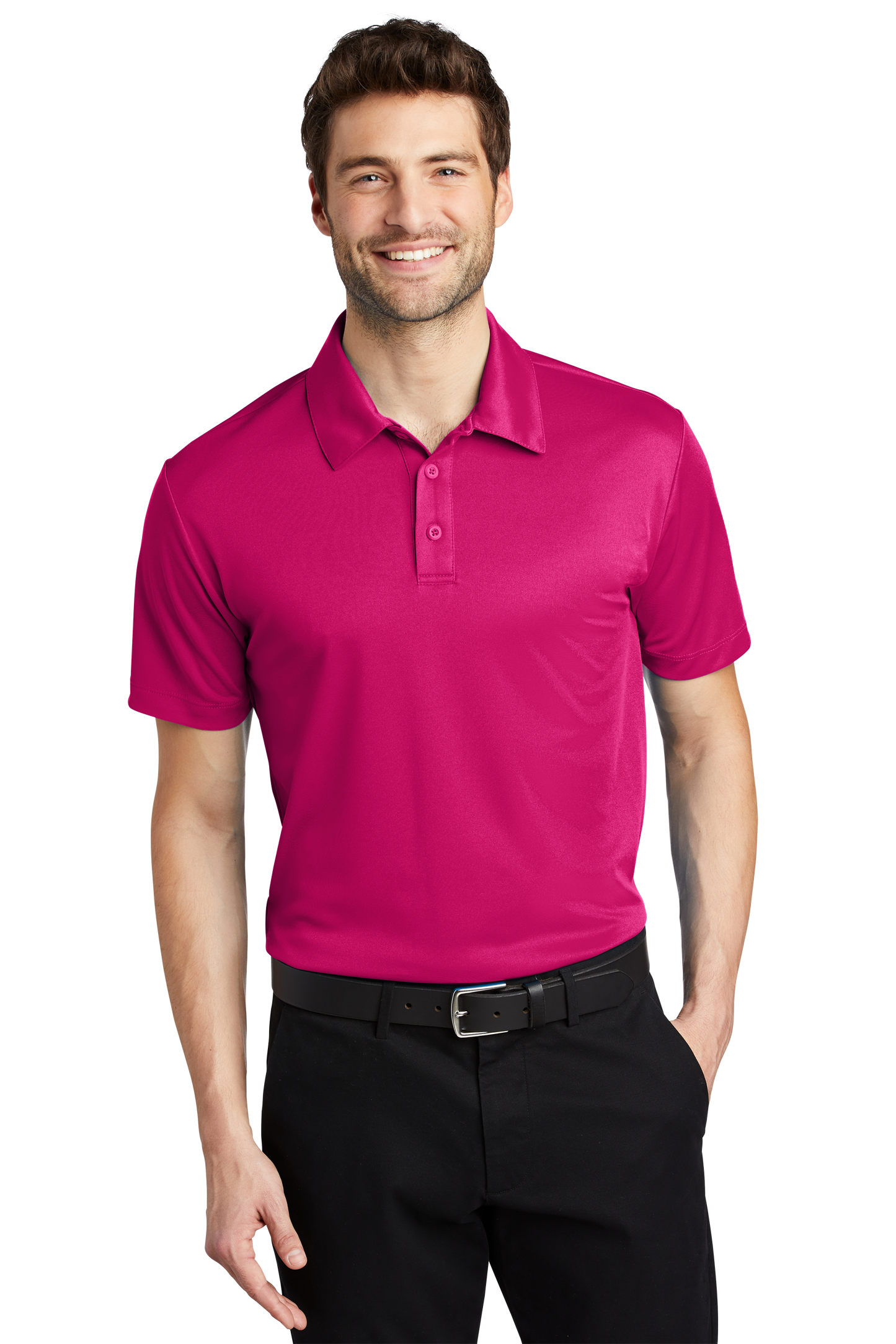 Port Authority® Silk Touch™ Performance Polo - Pink Raspberry