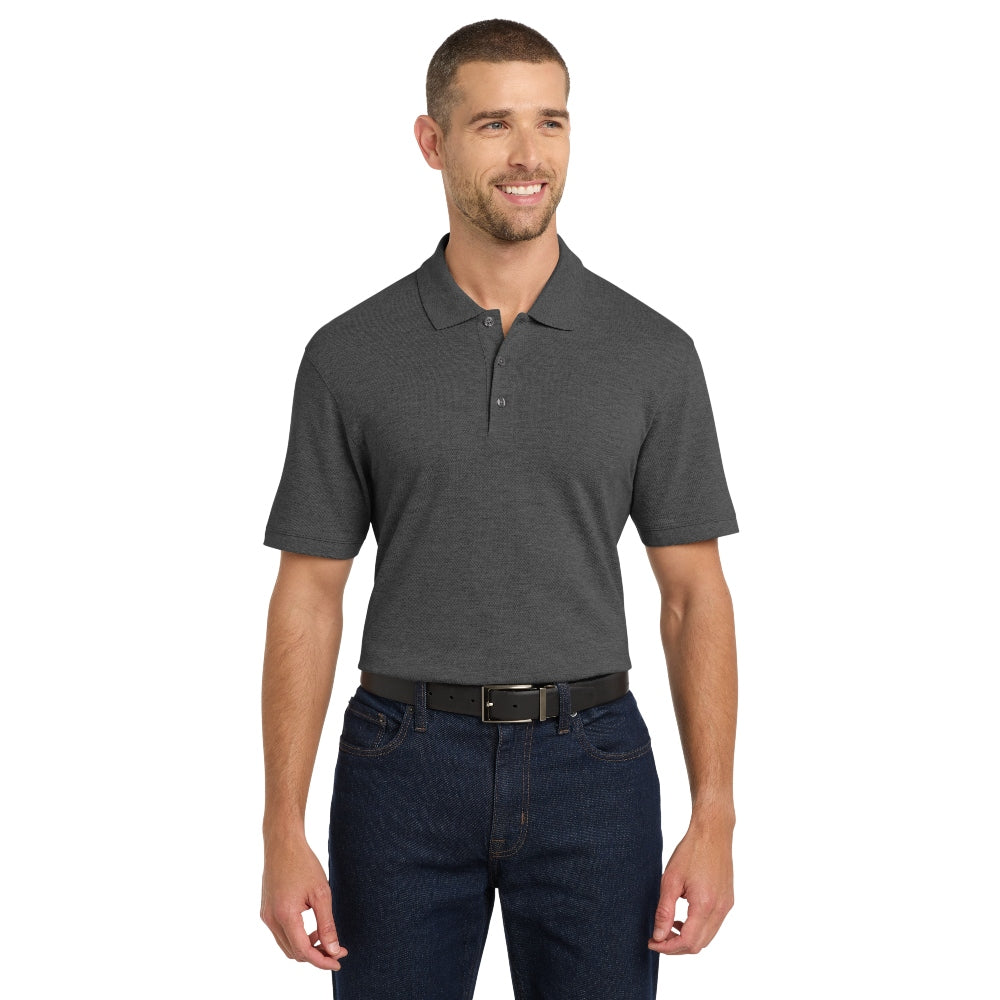 Port Authority® EZCotton® Polo - Charcoal Heather