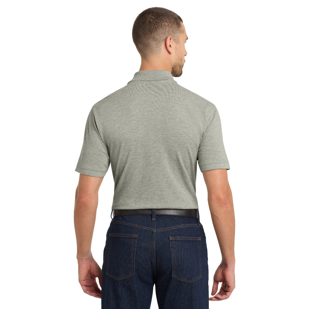 Port Authority® EZCotton® Polo - Oxford Heather
