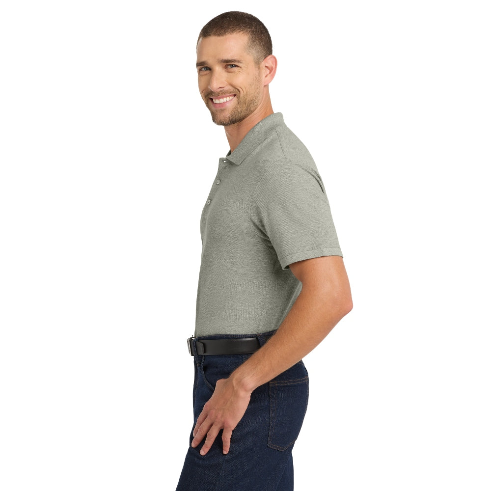 Port Authority® EZCotton® Polo - Oxford Heather
