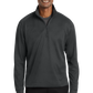 Port Authority® Vertical Texture 1/4-Zip Pullover - Iron Grey / Black
