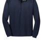 Port Authority® Vertical Texture 1/4-Zip Pullover - True Navy / Iron Grey