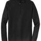 Port Authority® Pinpoint Mesh 1/2-Zip -Black