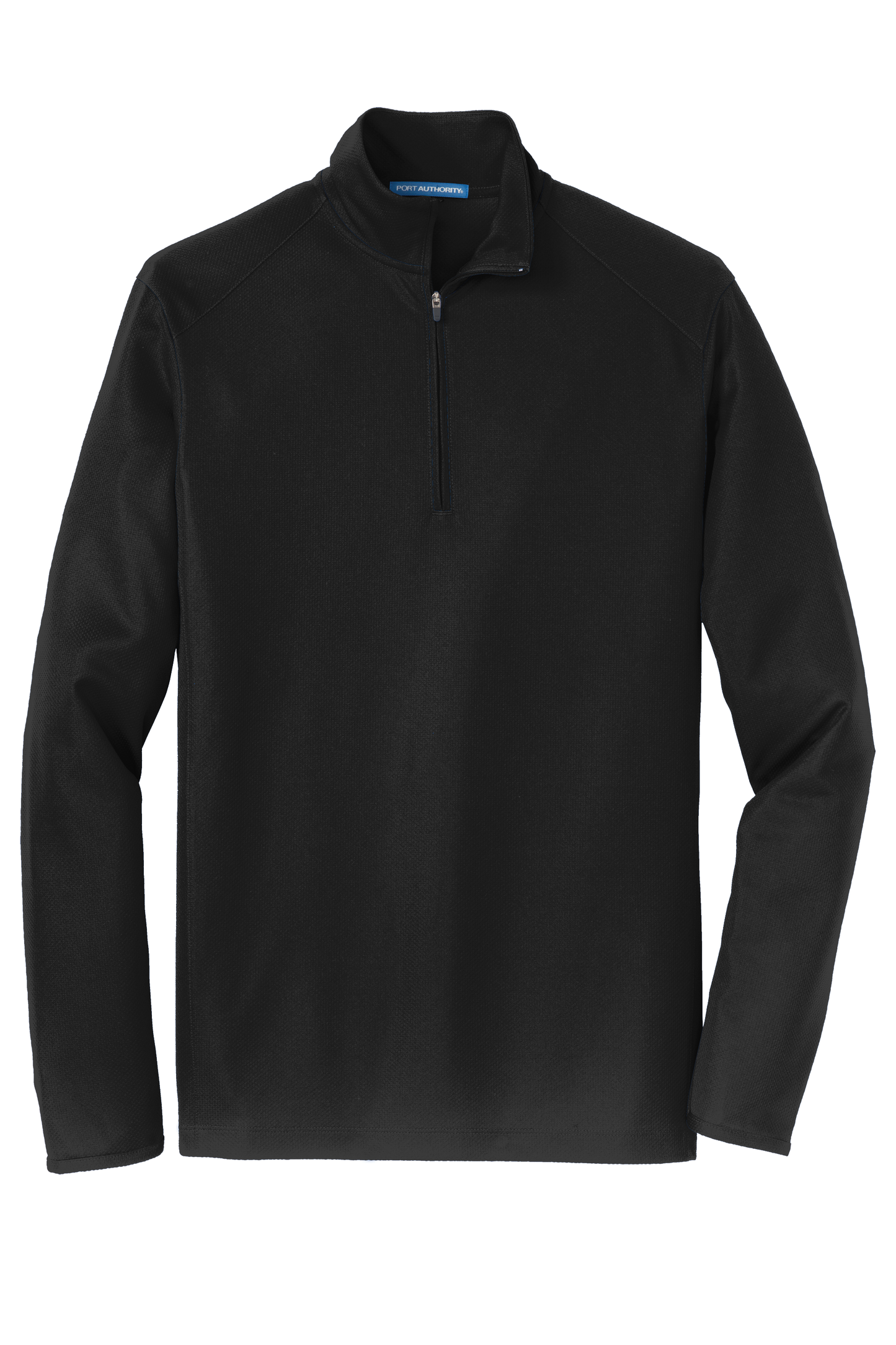 Port Authority® Pinpoint Mesh 1/2-Zip -Black