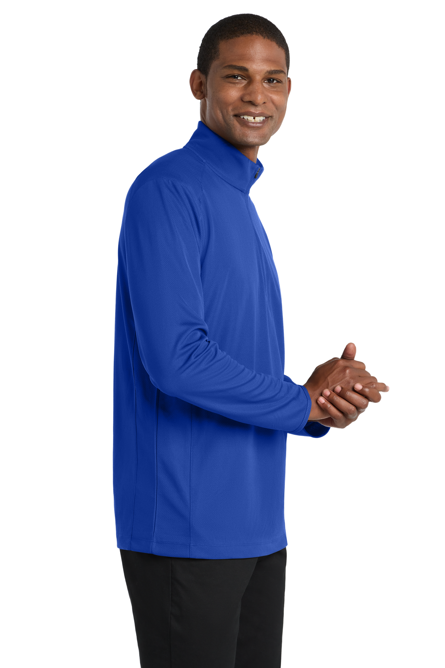 Port Authority® Pinpoint Mesh 1/2-Zip - True Royal
