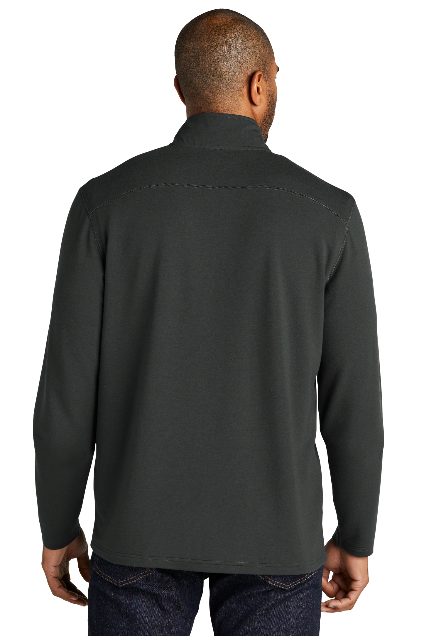 Port Authority® Microterry 1/4-Zip Pullover - Charcoal