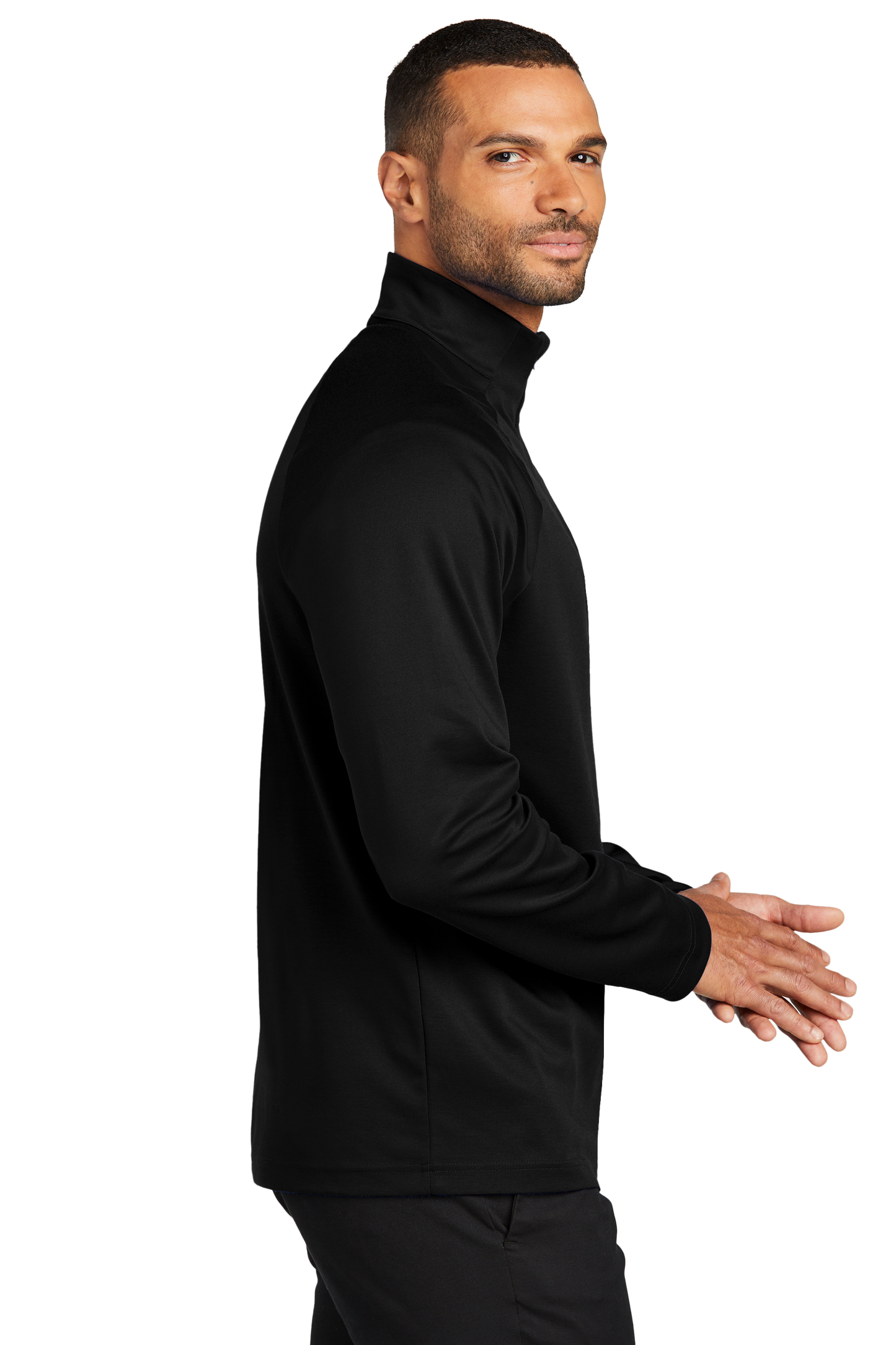 Port Authority® C-FREE® Cypress 1/4-Zip - Deep Black