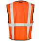 Kishigo 1192 Economy Series 6-Pocket Mesh Safety Vest - Safety Orange
