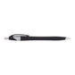 Cougar Retractable Ballpoint Pen - Black w/Silver Trim
