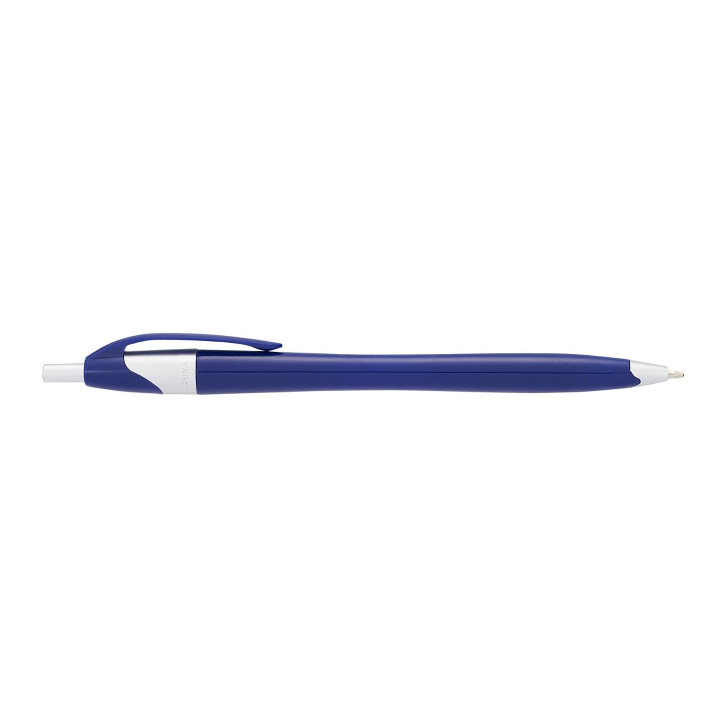 Cougar Retractable Ballpoint Pen - Blue w/Silver Trim