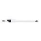 Cougar Retractable Ballpoint Pen - White w/Blue Trim