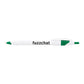 Cougar Retractable Ballpoint Pen - White w/Green Trim