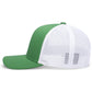 Pacific Headwear Trucker Snapback Cap - Kelly/White/Kelly