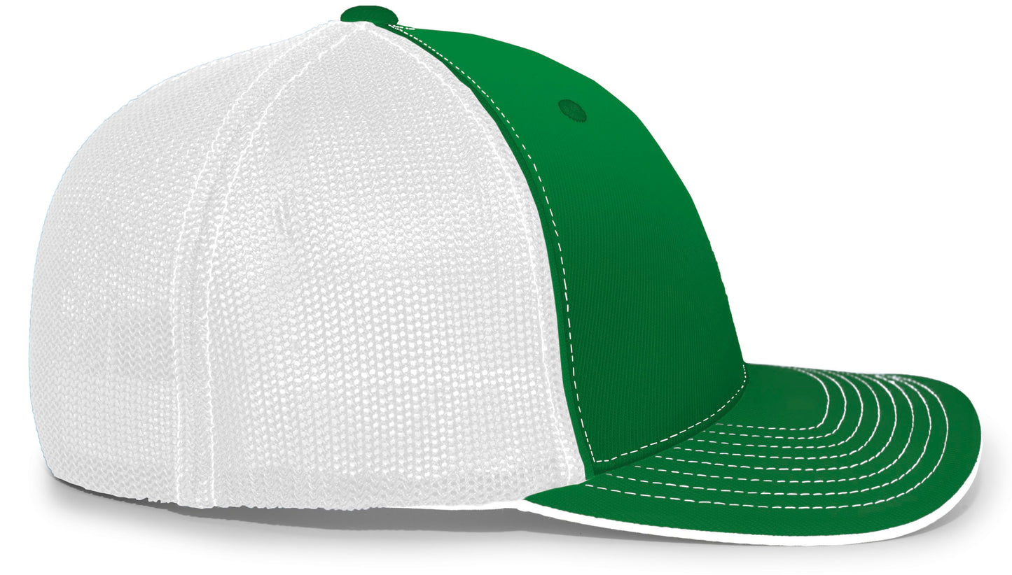 Pacific Headwear Trucker PacFlex Cap - Kelly/White