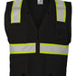 Kishigo - EV Series® Enhanced Visibility Multi-Pocket Mesh Vest - Black / Lime