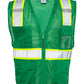Kishigo - EV Series® Enhanced Visibility Multi-Pocket Mesh Vest - Green / Lime