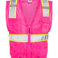Kishigo - EV Series® Enhanced Visibility Multi-Pocket Mesh Vest - Pink / Lime