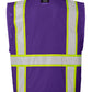 Kishigo - EV Series® Enhanced Visibility Multi-Pocket Mesh Vest - Purple / Lime