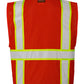 Kishigo - EV Series® Enhanced Visibility Multi-Pocket Mesh Vest - Red / Lime