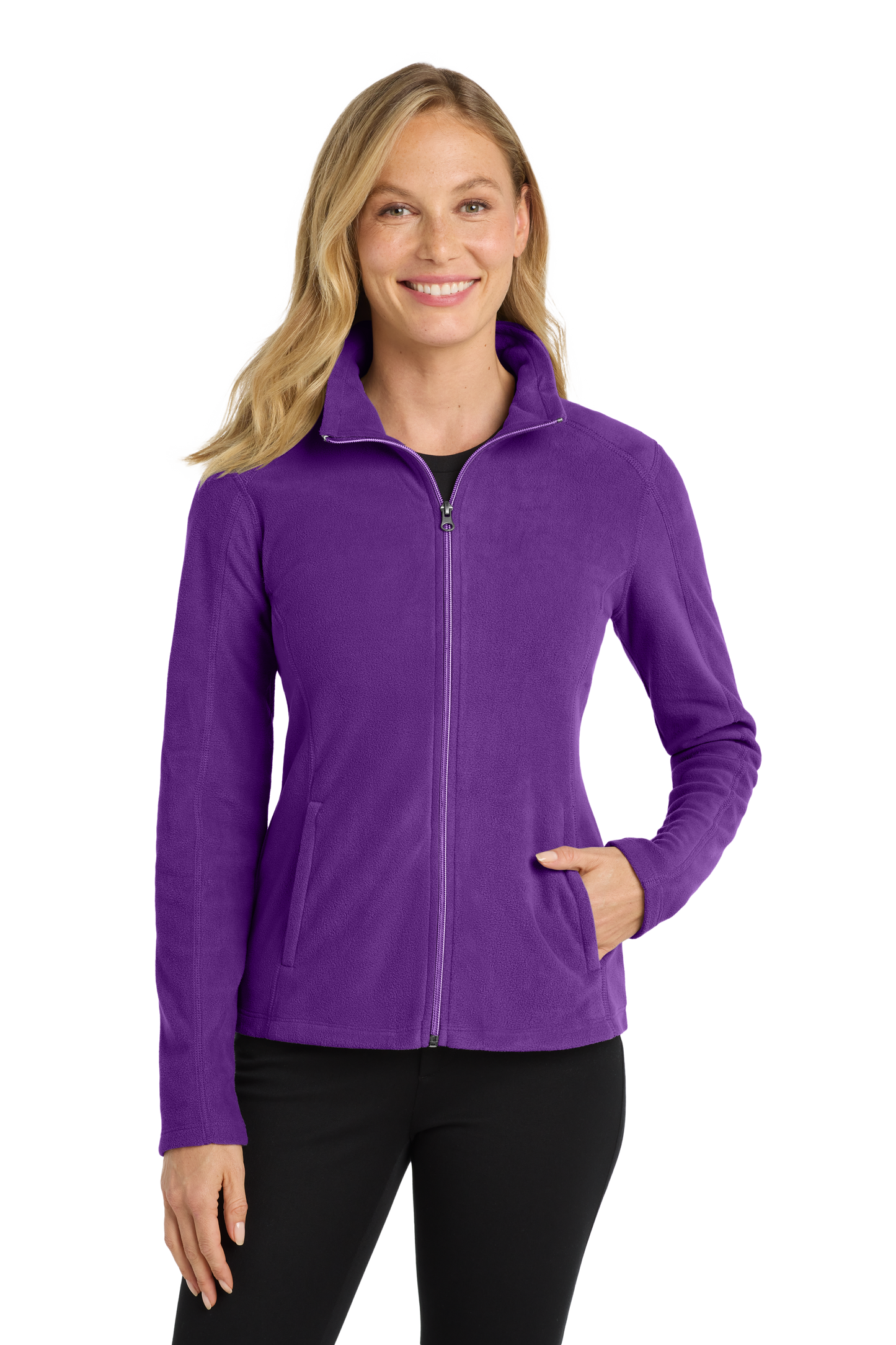 Port Authority® Women's Microfleece Jacket - Amethyst Purple