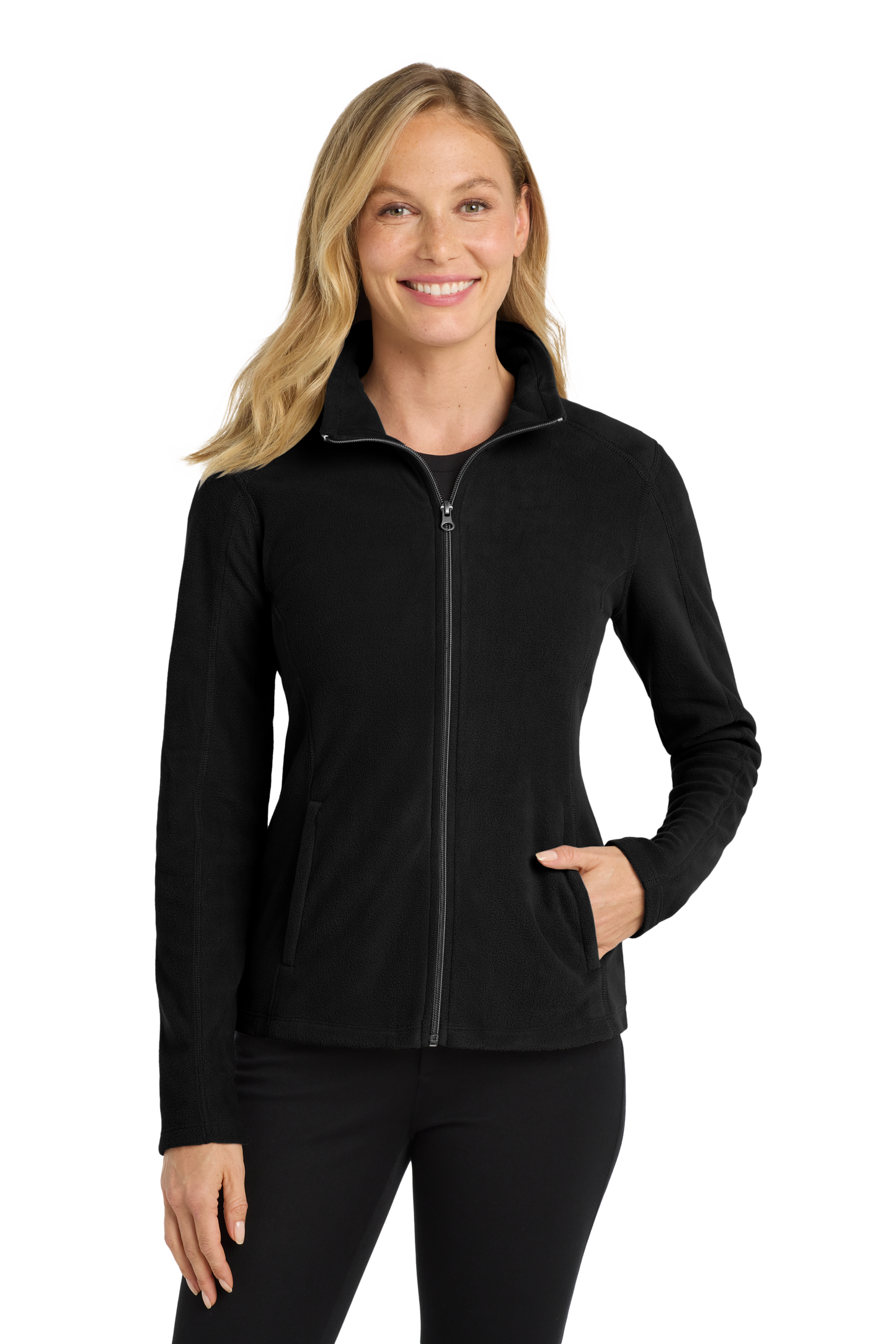 Port Authority® Women's Microfleece Jacket - Black