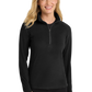 Port Authority® Women's Microfleece 1/2-Zip Pullover - Black