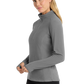 Port Authority® Women's Microfleece 1/2-Zip Pullover - Pearl Grey