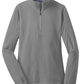 Port Authority® Women's Microfleece 1/2-Zip Pullover - Pearl Grey