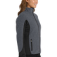 Port Authority® Women's R-Tek® Pro Fleece Full-Zip Jacket - Charcoal Heather/ Black