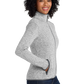 Port Authority® Women's Sweater Fleece Jacket - Grey Heather