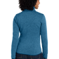 Port Authority® Women's Sweater Fleece Jacket - Medium Blue Heather