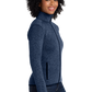 Port Authority® Women's Sweater Fleece Jacket - River Blue Navy Heather