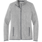 Port Authority® Women's Sweater Fleece Jacket - Grey Heather