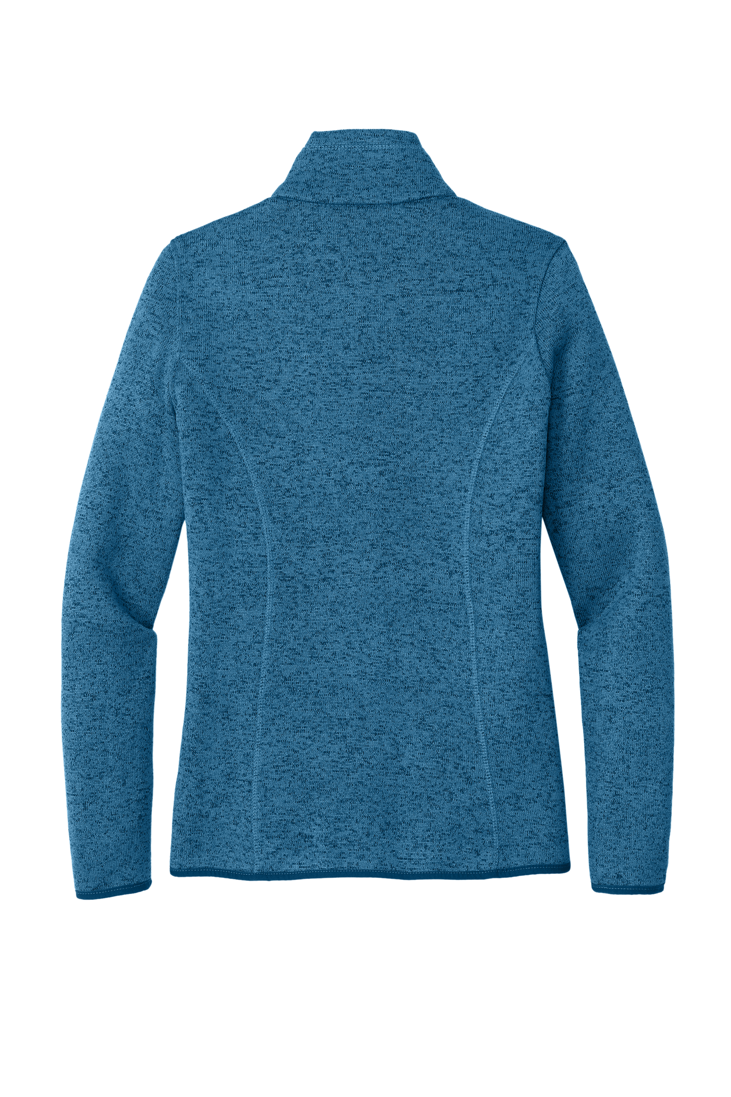Port Authority® Women's Sweater Fleece Jacket - Medium Blue Heather