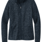 Port Authority® Women's Sweater Fleece Jacket - River Blue Navy Heather