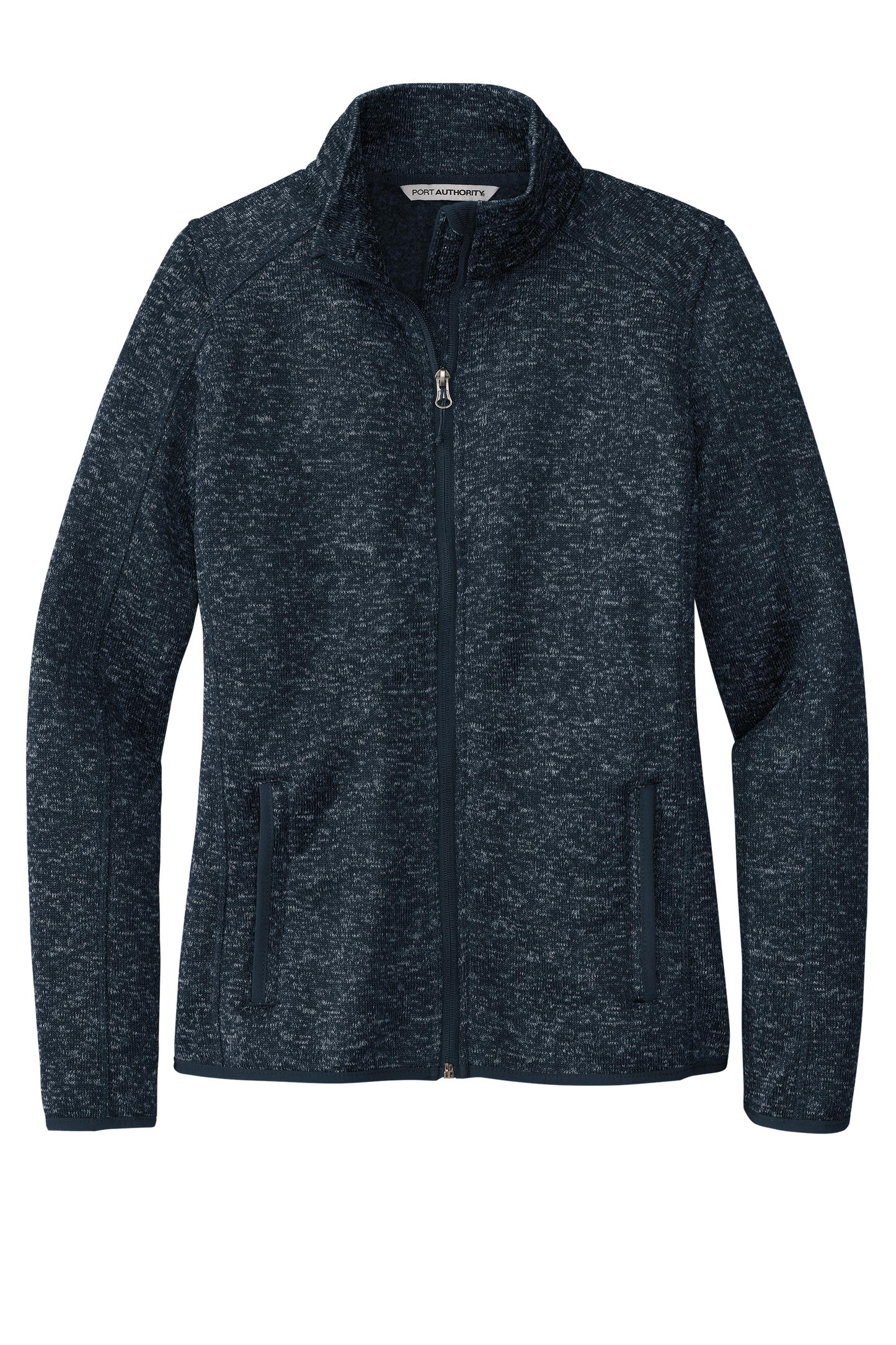 Port Authority® Women's Sweater Fleece Jacket - River Blue Navy Heather