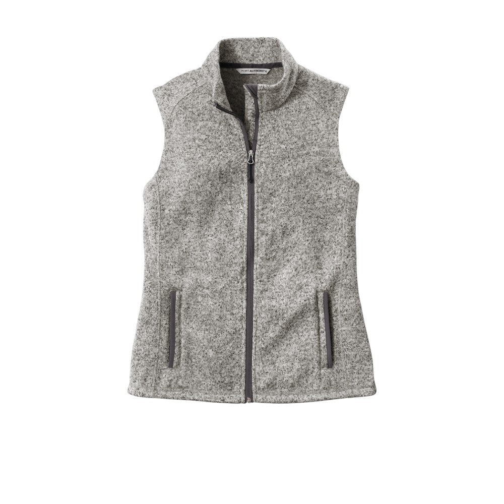 Port Authority ® Women's Sweater Fleece Vest - Grey Heather