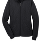 Port Authority® Women's Slub Fleece Full-Zip Jacket - Black