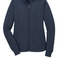 Port Authority® Women's Slub Fleece Full-Zip Jacket - Navy